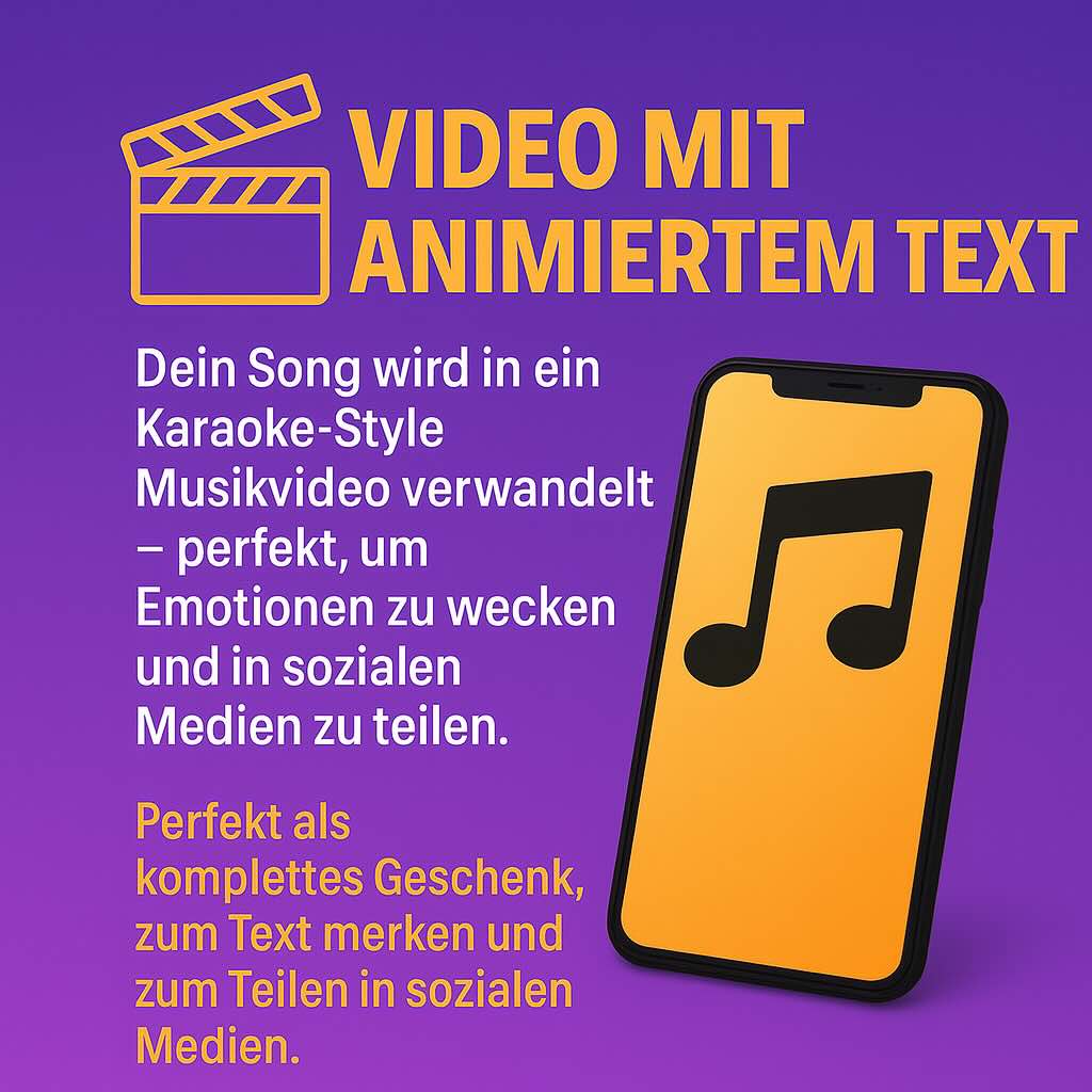 🎬 Video mit animiertem Liedtext