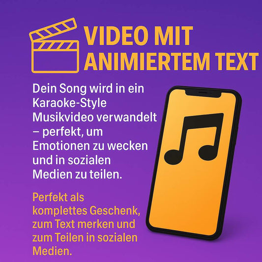 🎬 Video mit animiertem Liedtext